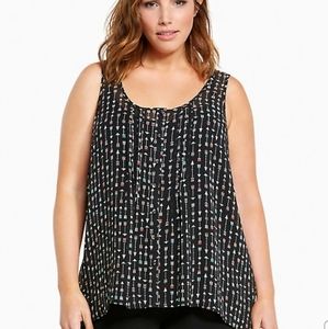 TORRID ARROW PRINT TULIP BACK TANK TOP NWOT 2X
